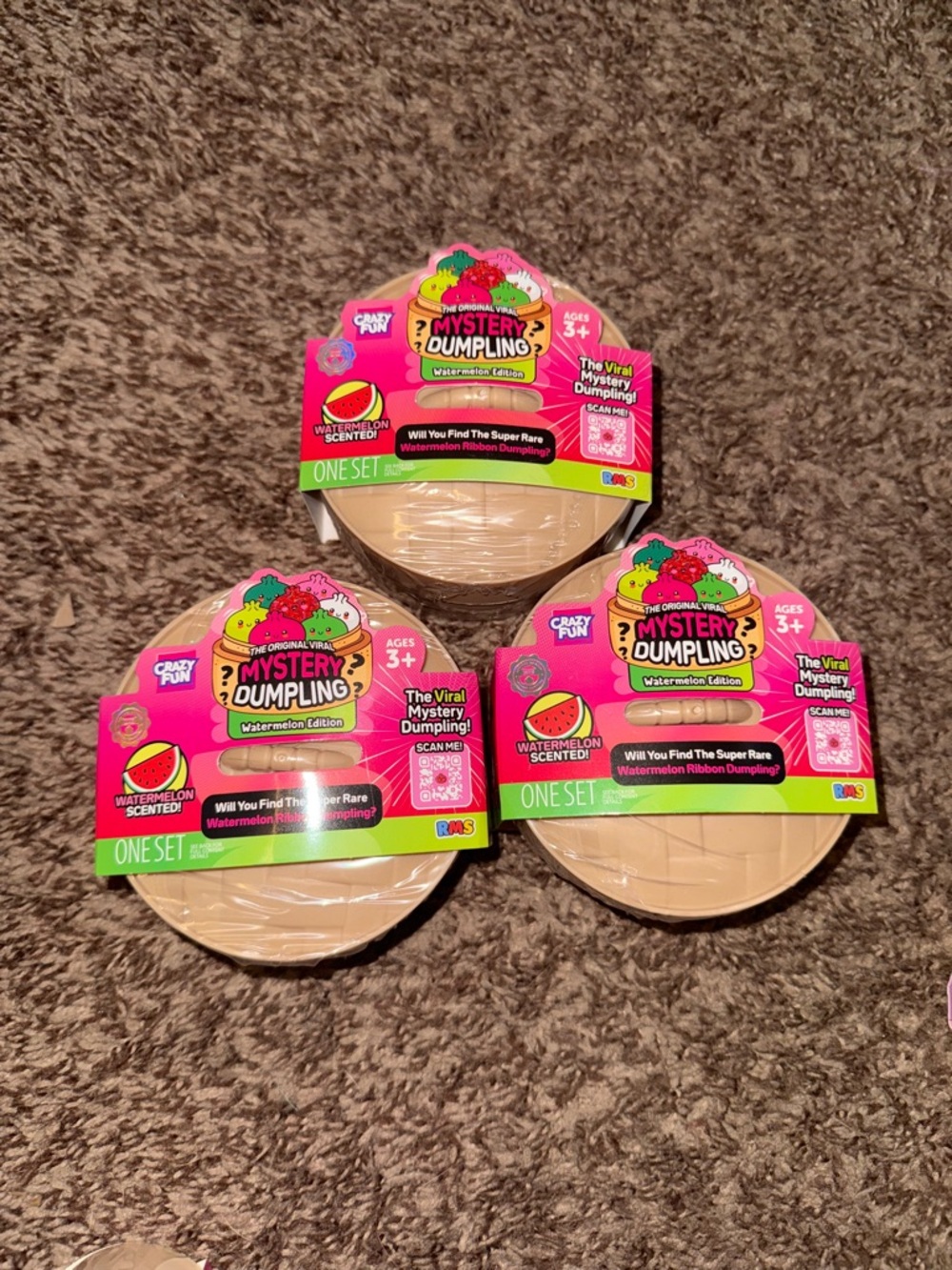 RMS Mystery Dumpling Set of 3 Watermelon Ribbon Edition Sealed